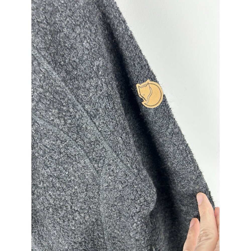 Fjallraven Women's S Kaitum Fleece  Charcoal Gray Hooded Jacket New $230 - Picture 5 of 10